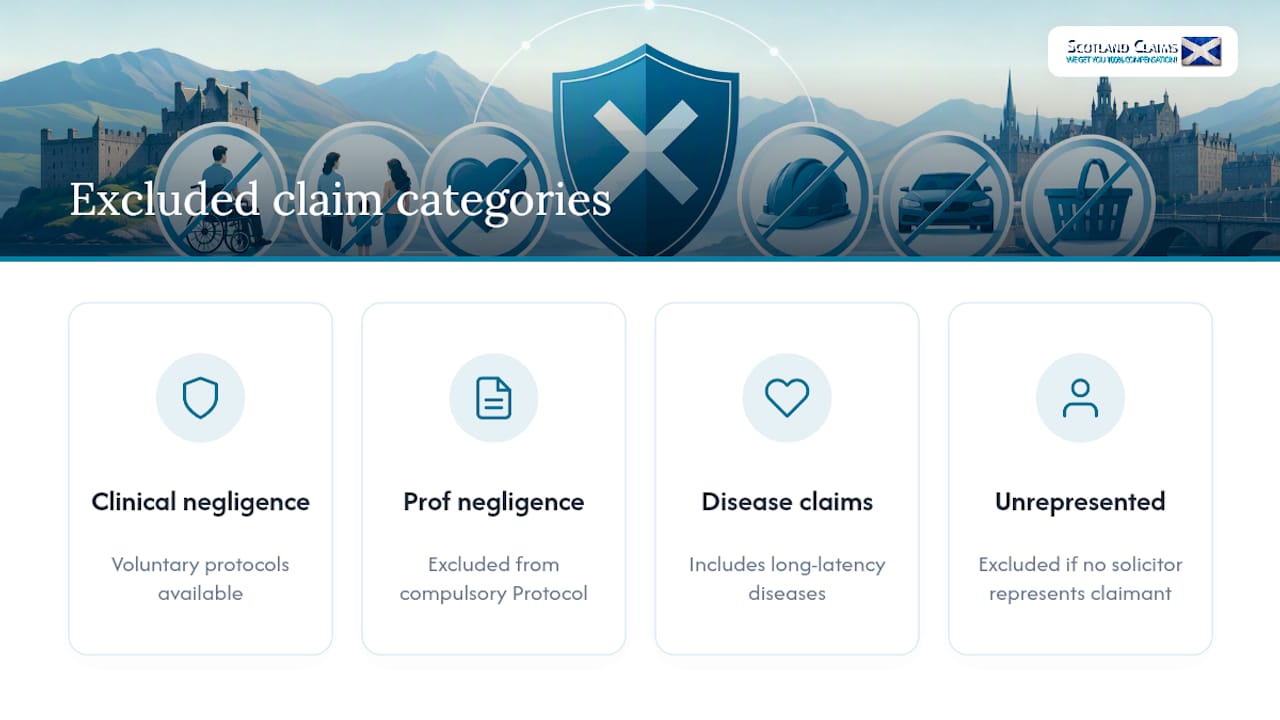 Four exclusions from Scottish injury protocol