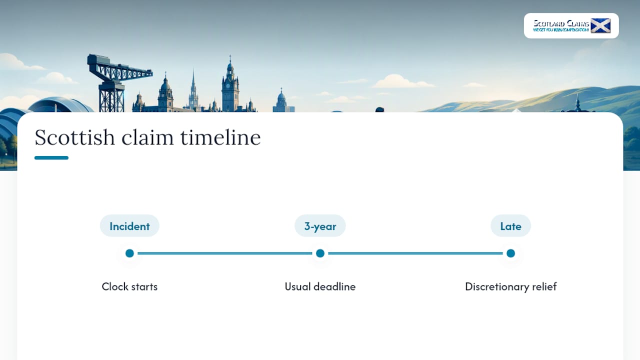 Three-year Scottish claim deadline timeline