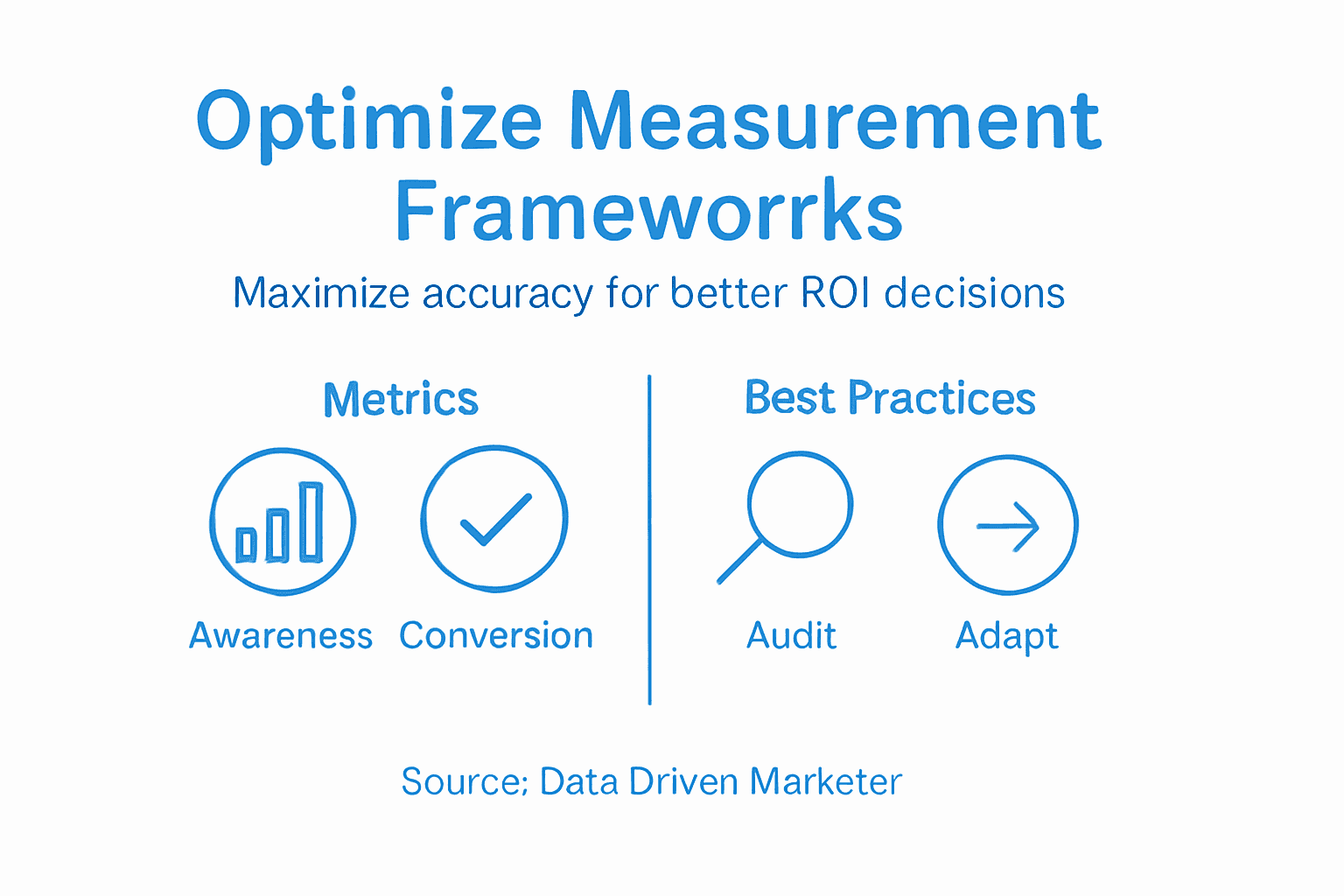Infographic on optimizing measurement frameworks