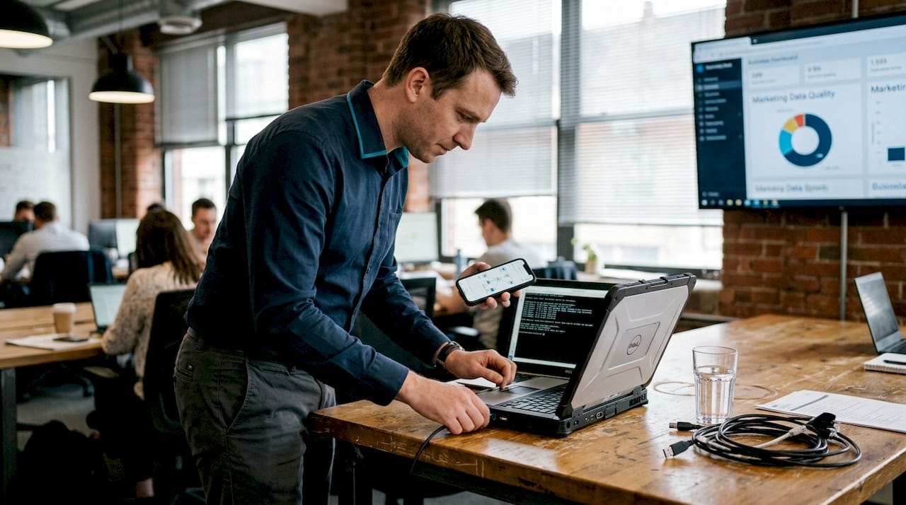 Analyst setting up unified data tools