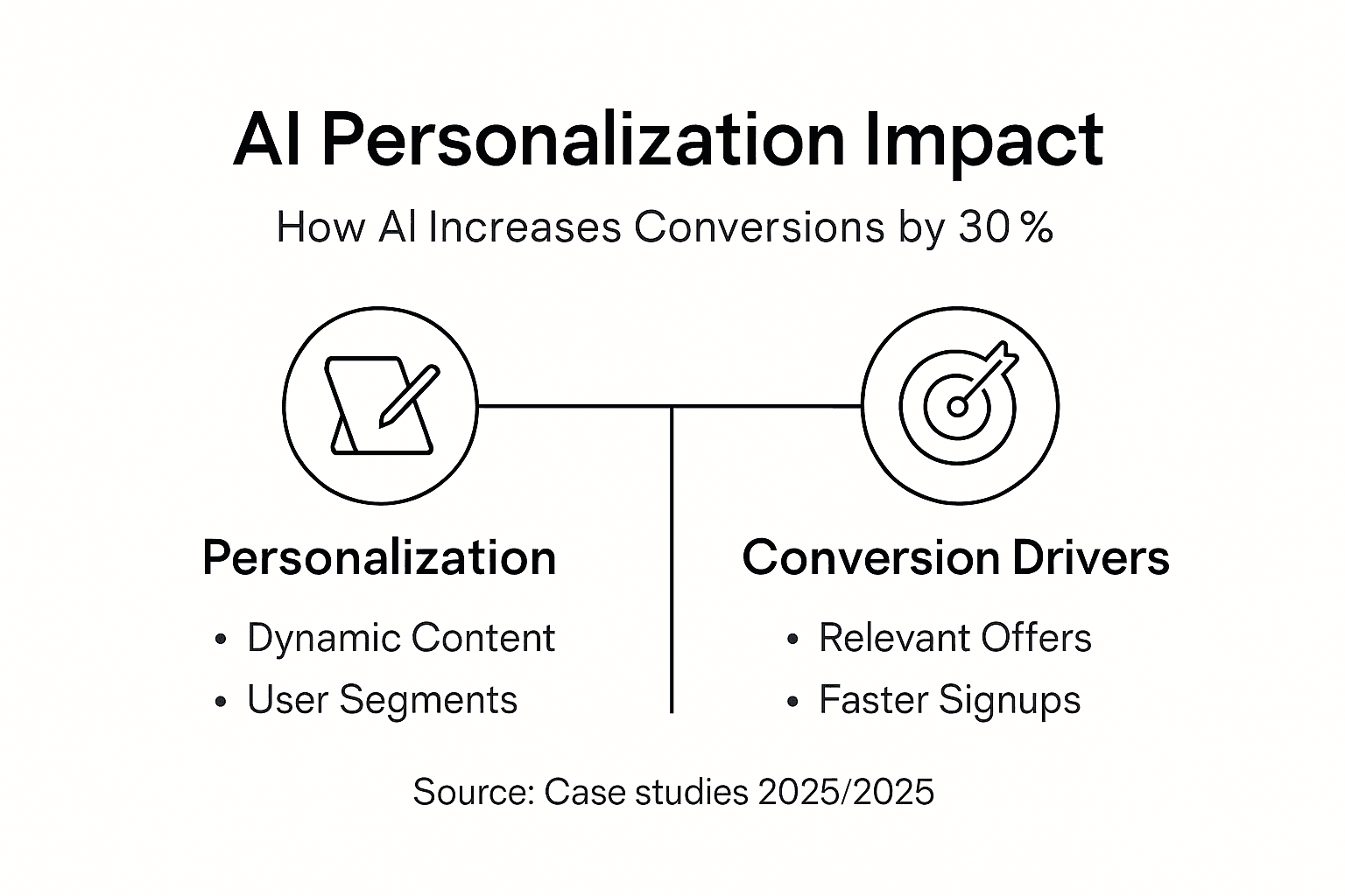 Infographic shows AI impact on conversions
