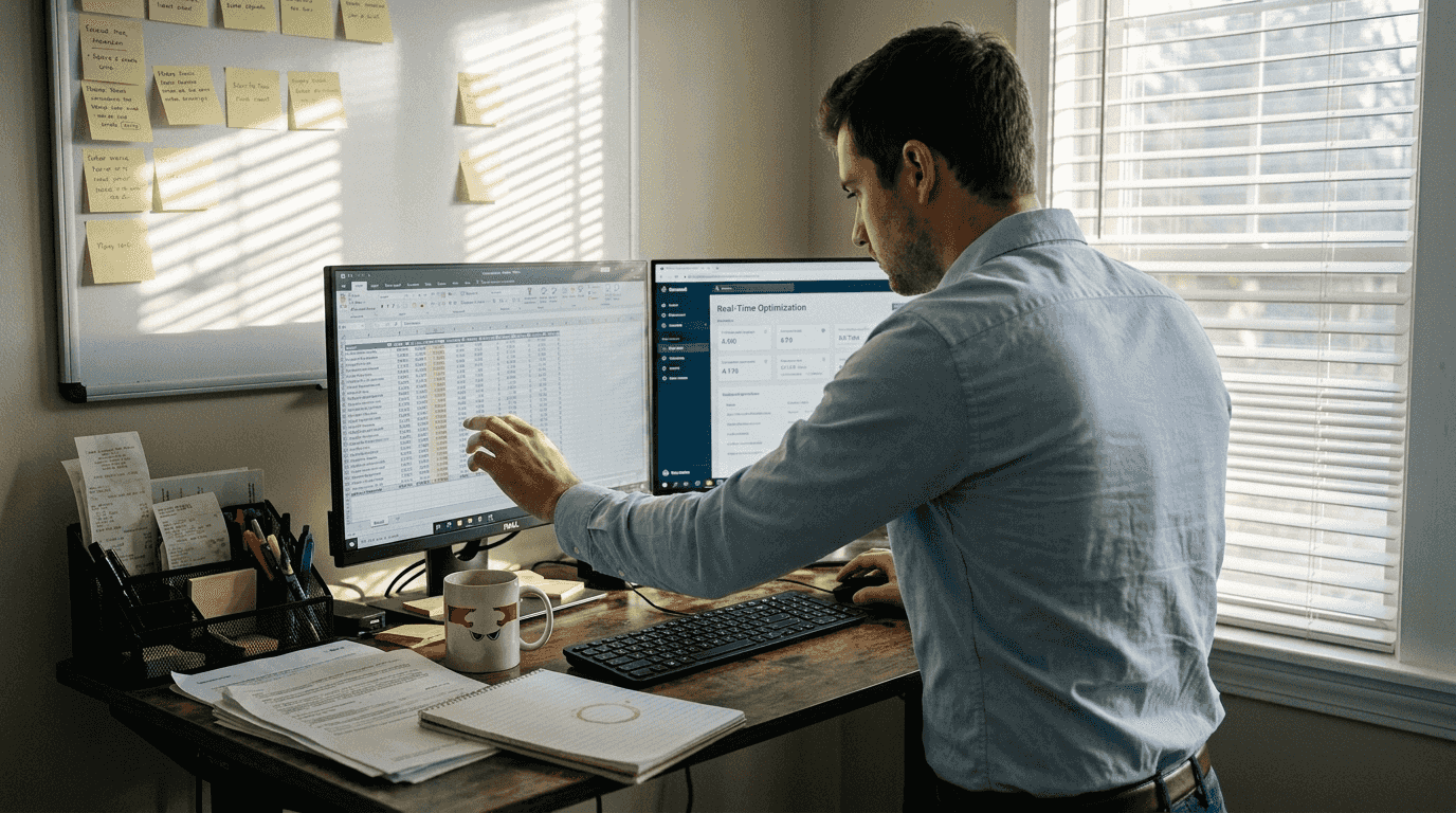 Analyst working on real-time campaign optimizations