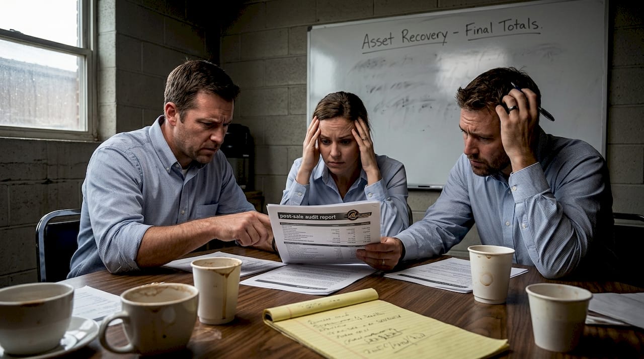 Team reviews audit after property liquidation