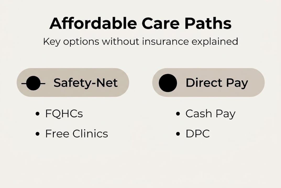 Infographic on affordable care options