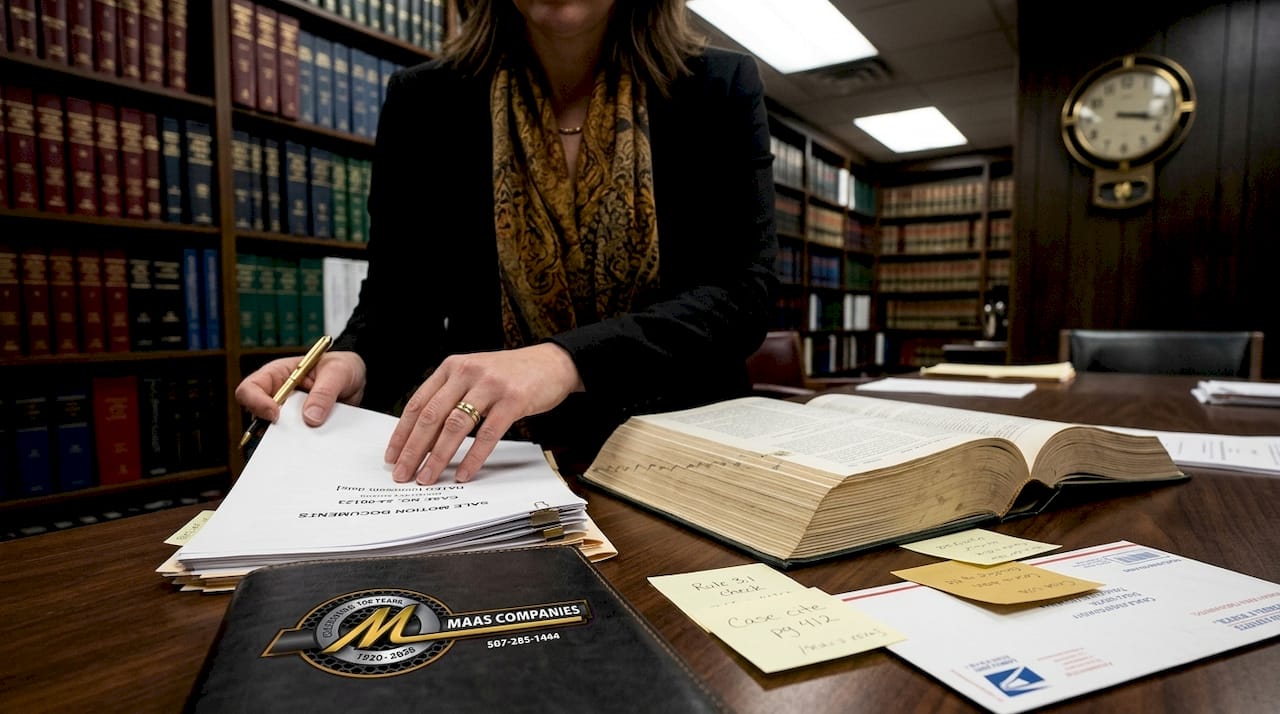 Attorney organizing structured liquidation documents