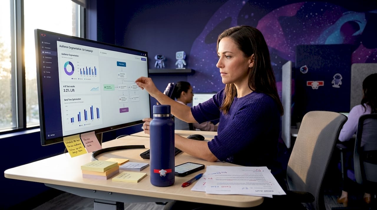 Marketer adjusts campaign on real-time dashboard