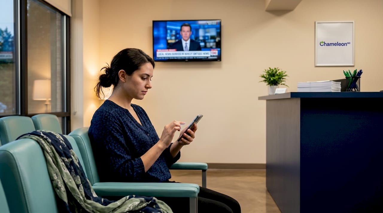 Patient waiting in urgent care center