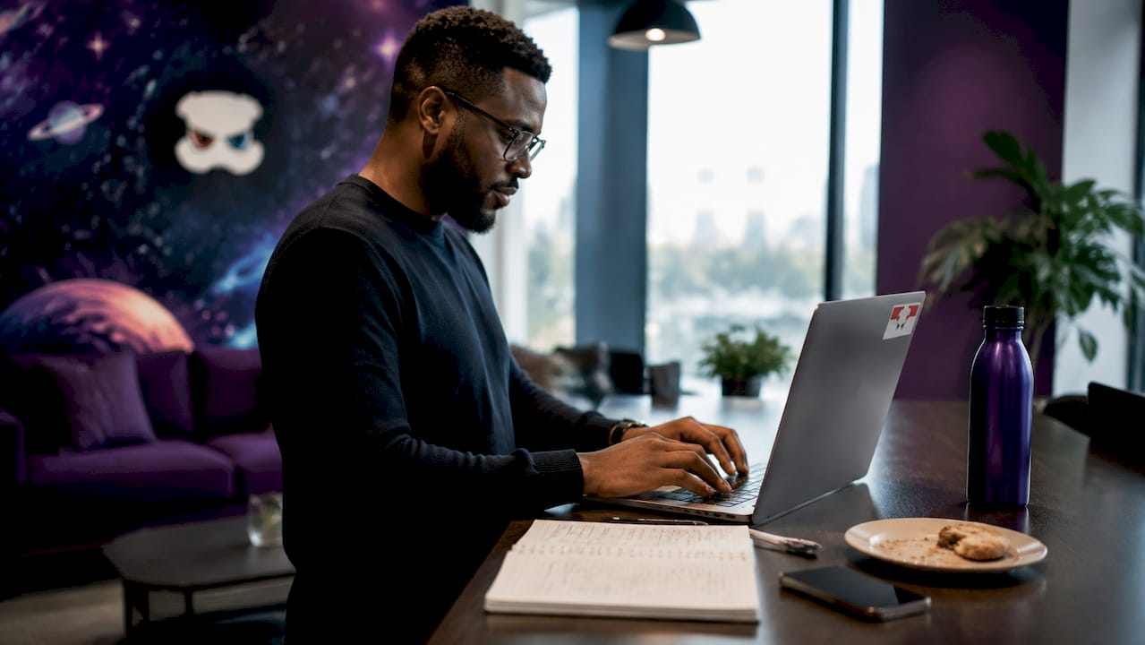 Data analyst working on cross-channel data integration
