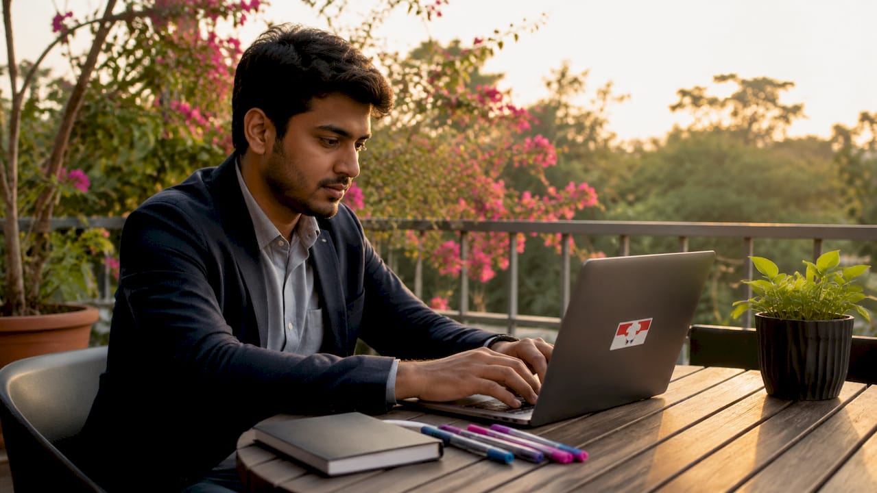 Analyst working with dashboard filters at desk