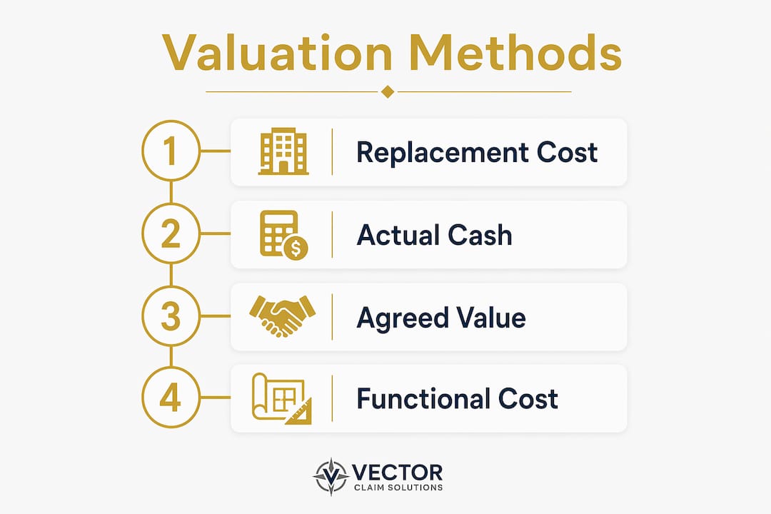 Infographic of commercial building valuation methods