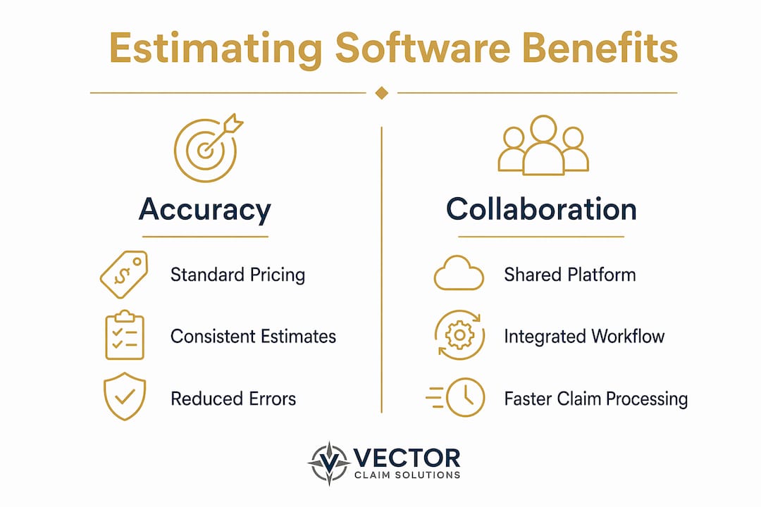 Infographic comparing accuracy and collaboration benefits