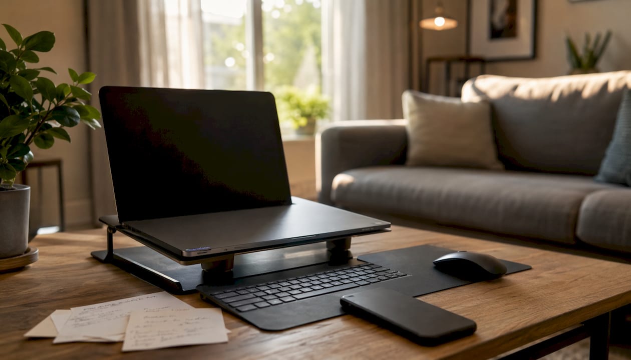 Technology tools on desk for compliance management
