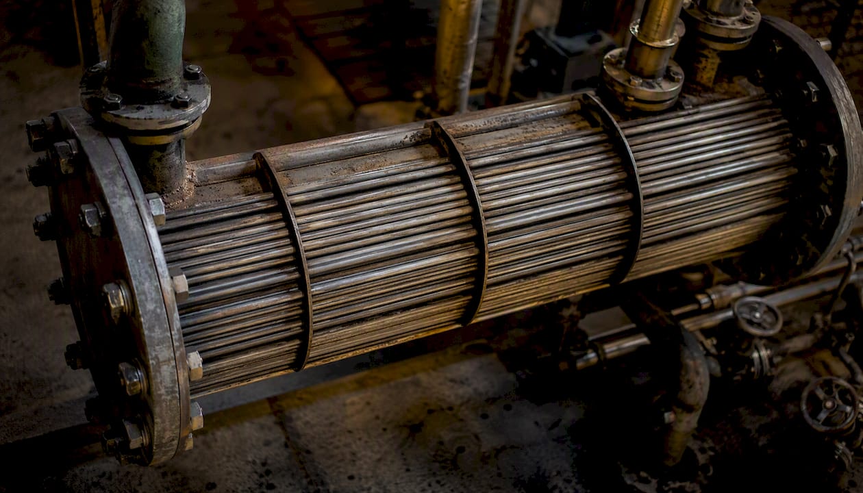 Shell and tube heat exchanger detail