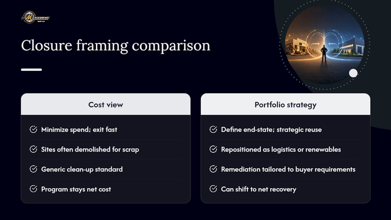 Why reframing closure as strategy creates measurable value — overview diagram