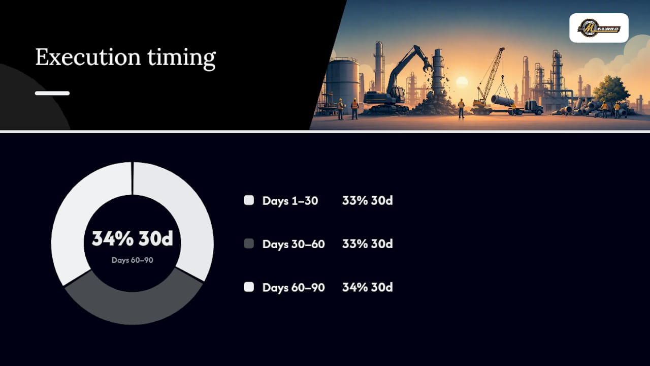 What does a 30/60/90-day execution playbook look like? — overview diagram