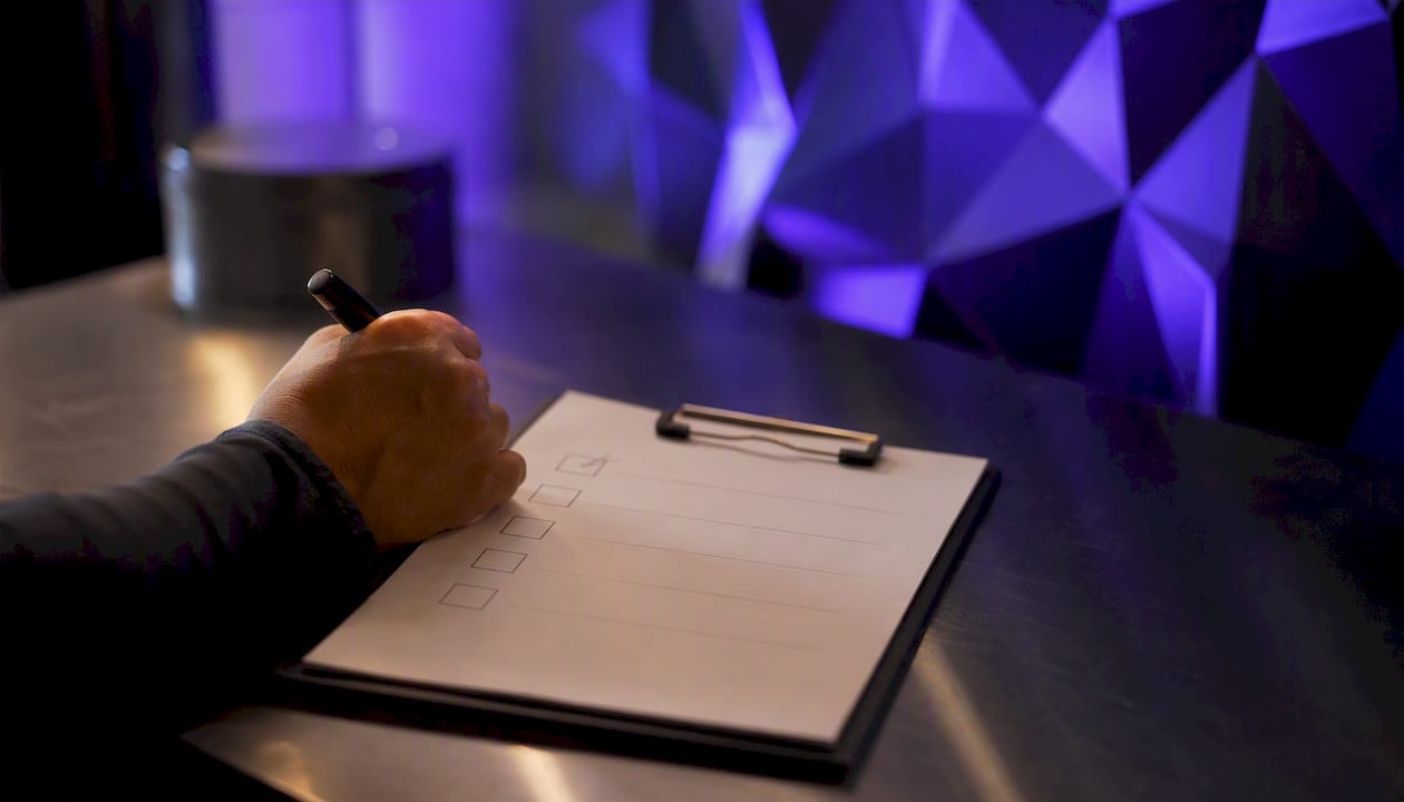 Hand checking reconciliation checklist
