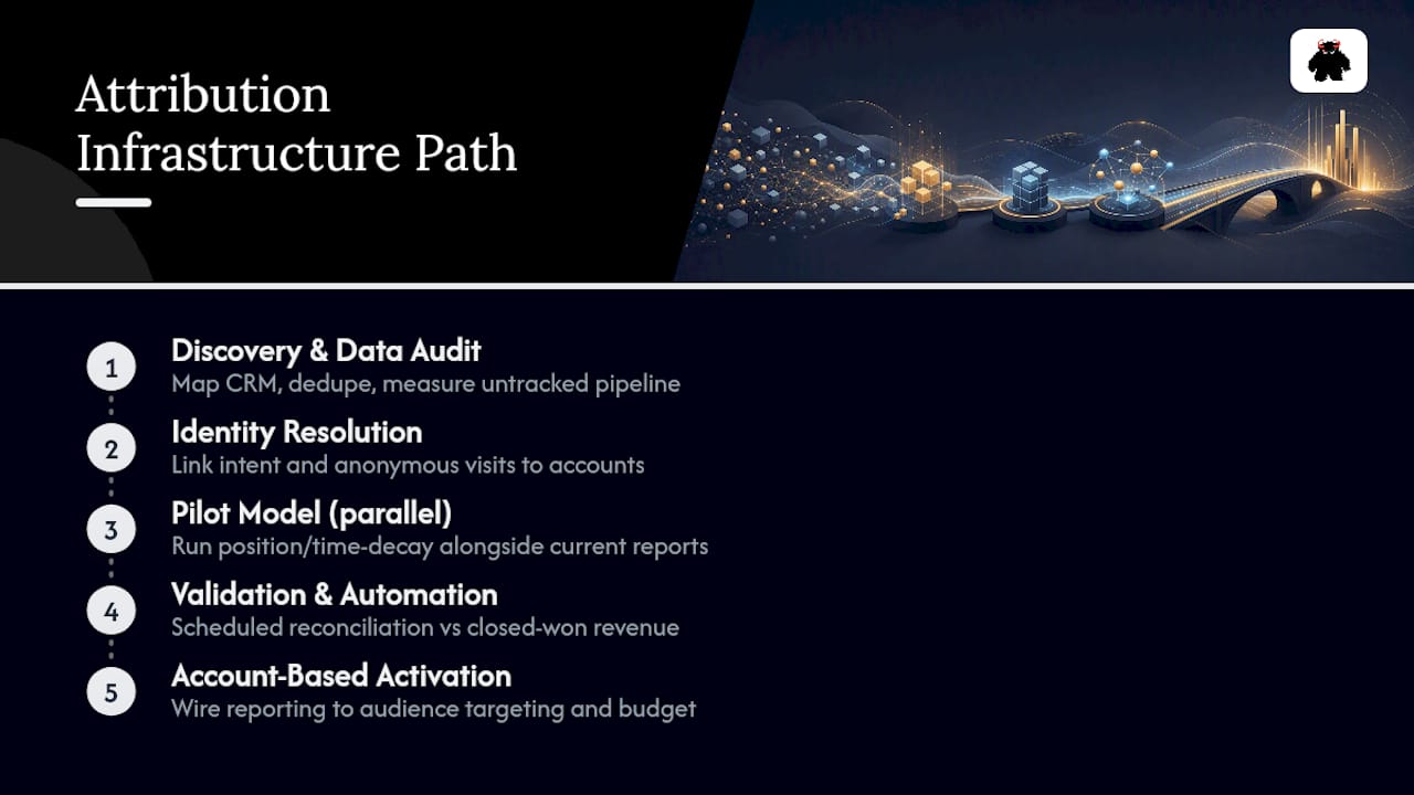 Five phases of B2B attribution infrastructure