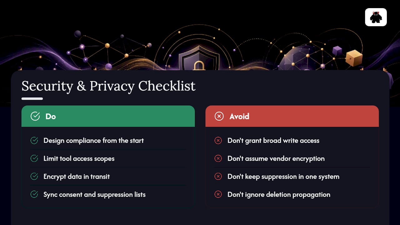 Security and Privacy Compliance in CRM Marketing Integration - overview diagram