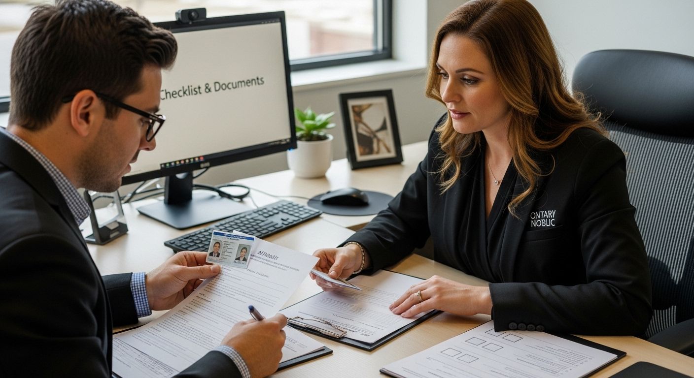 affidavit checklist documents