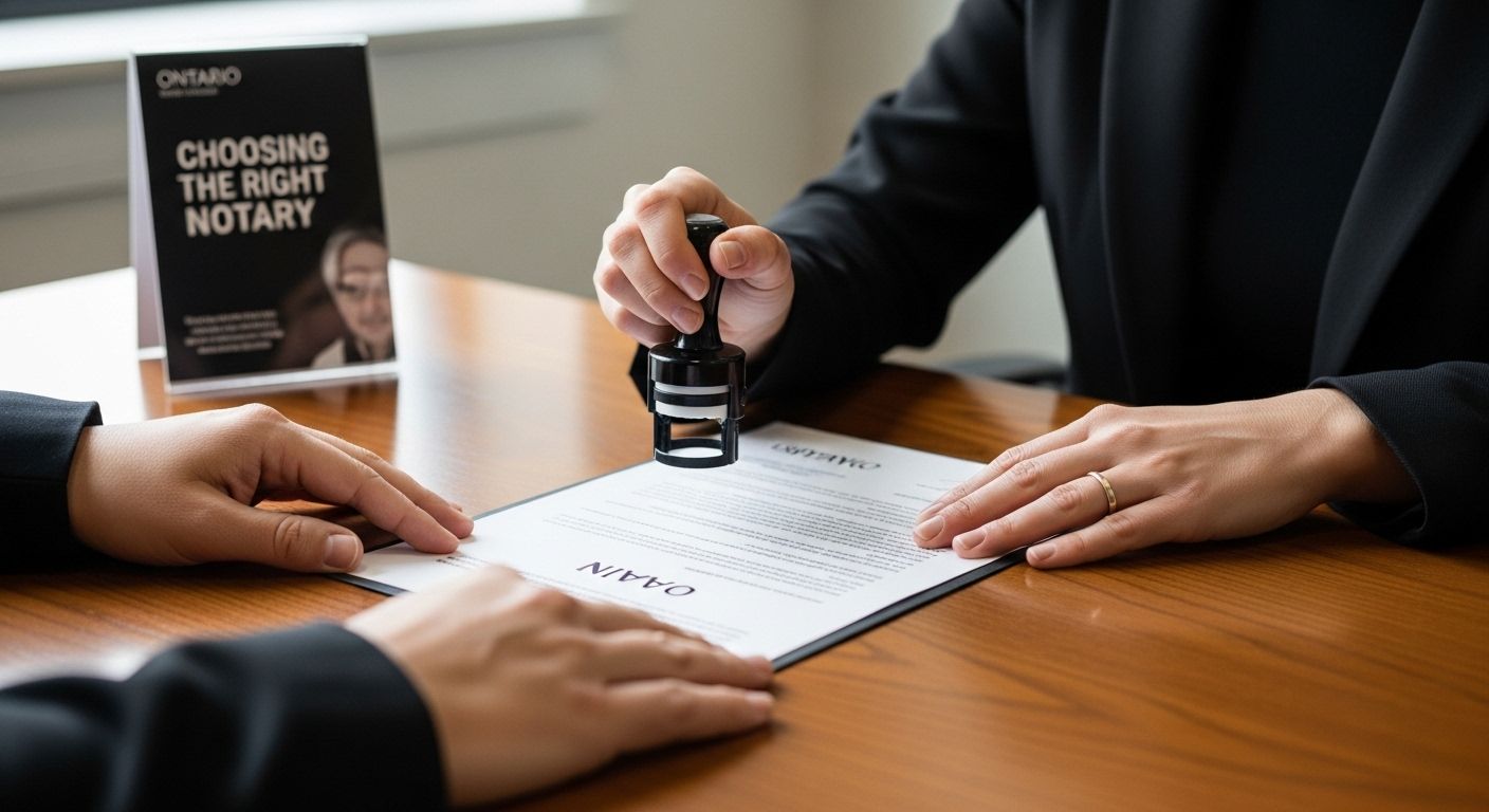 Notary seal loan documents office