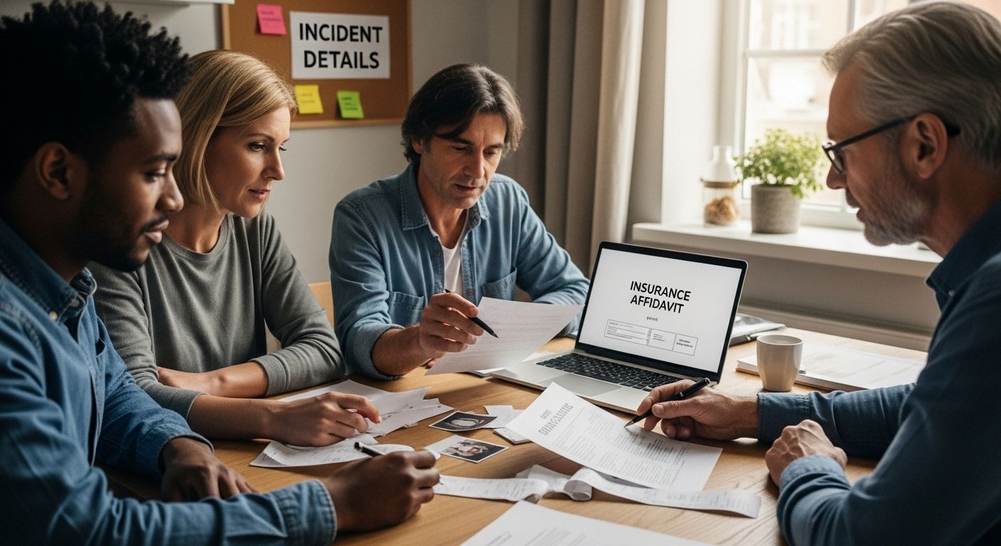 insurance affidavit family documents