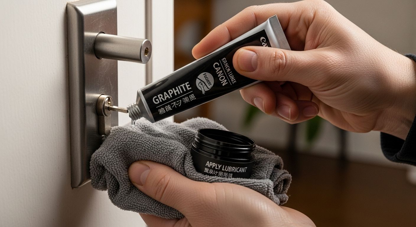 lubricate sticky lock