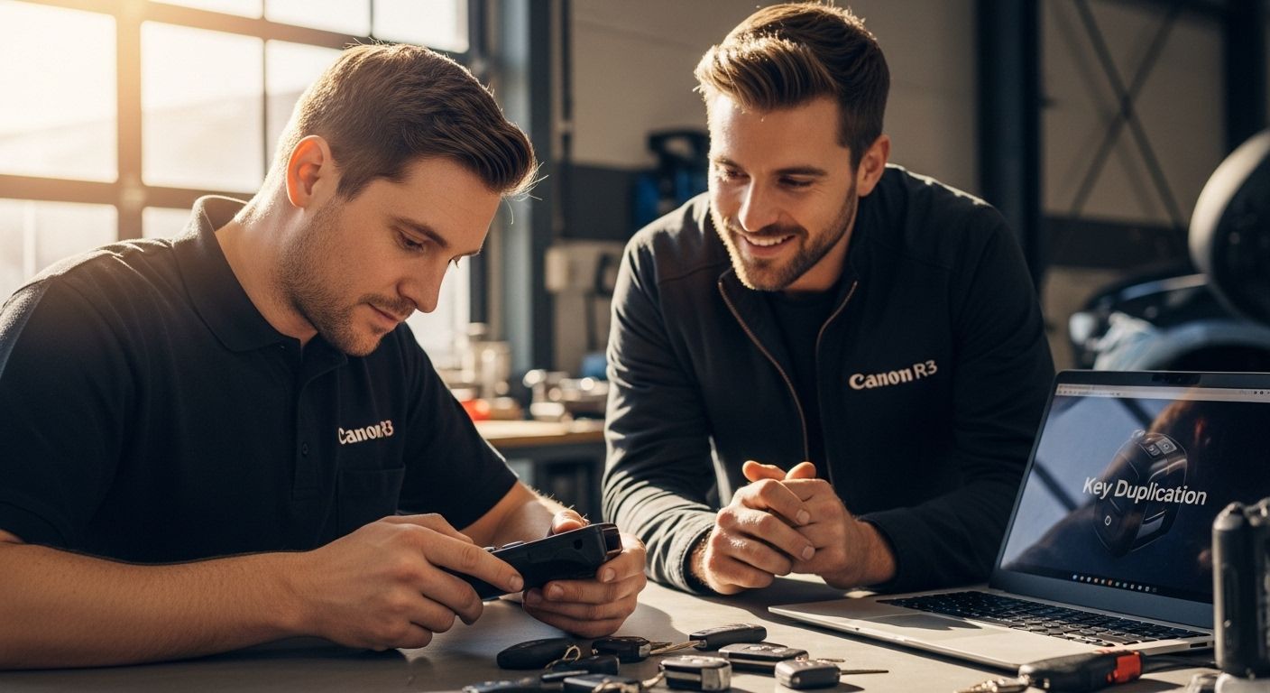 car key duplication scene