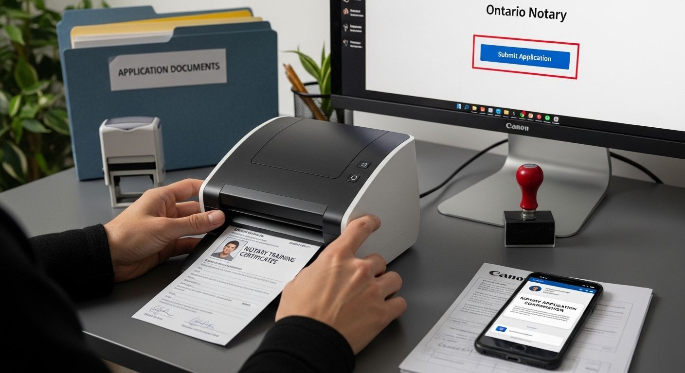 notary application submission