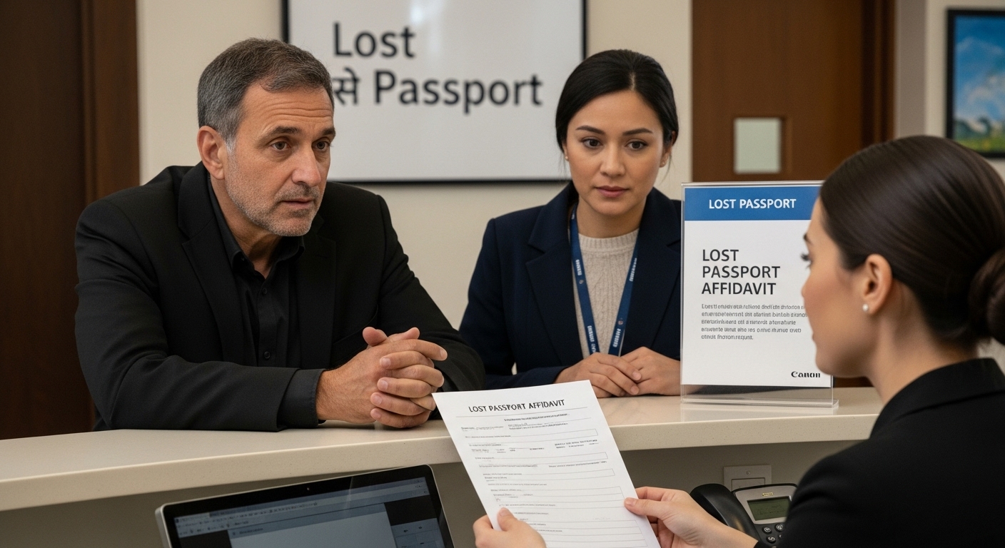 lost passport affidavit process