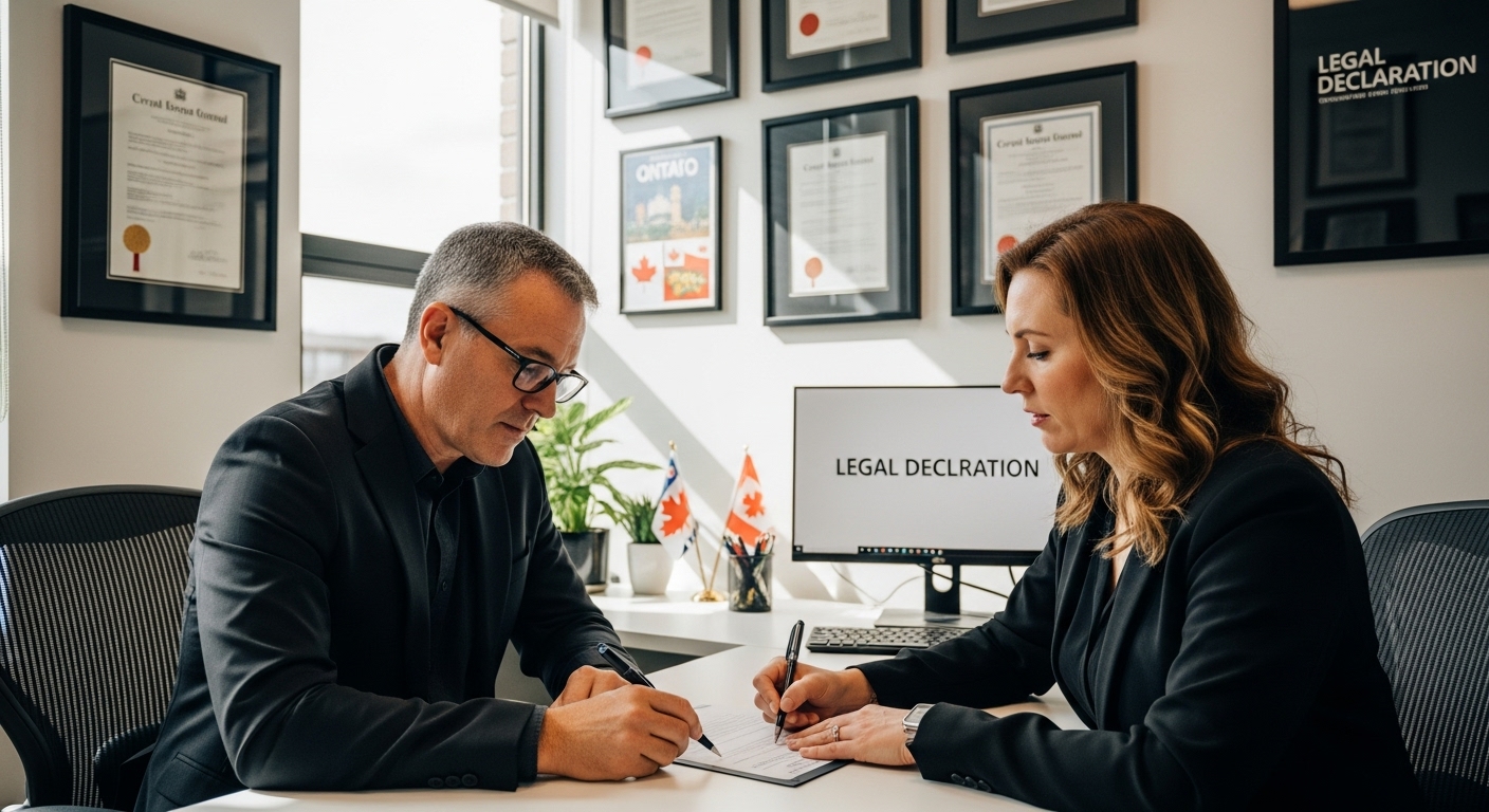 Ontario legal declaration example