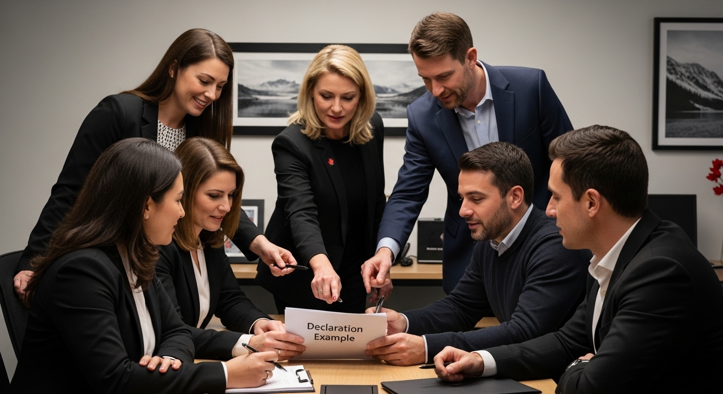 business legal declaration Ontario