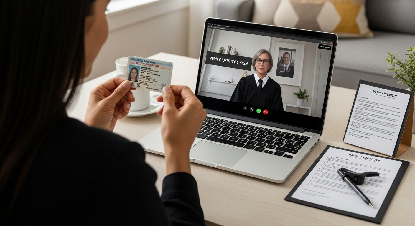 verify online notary identity
