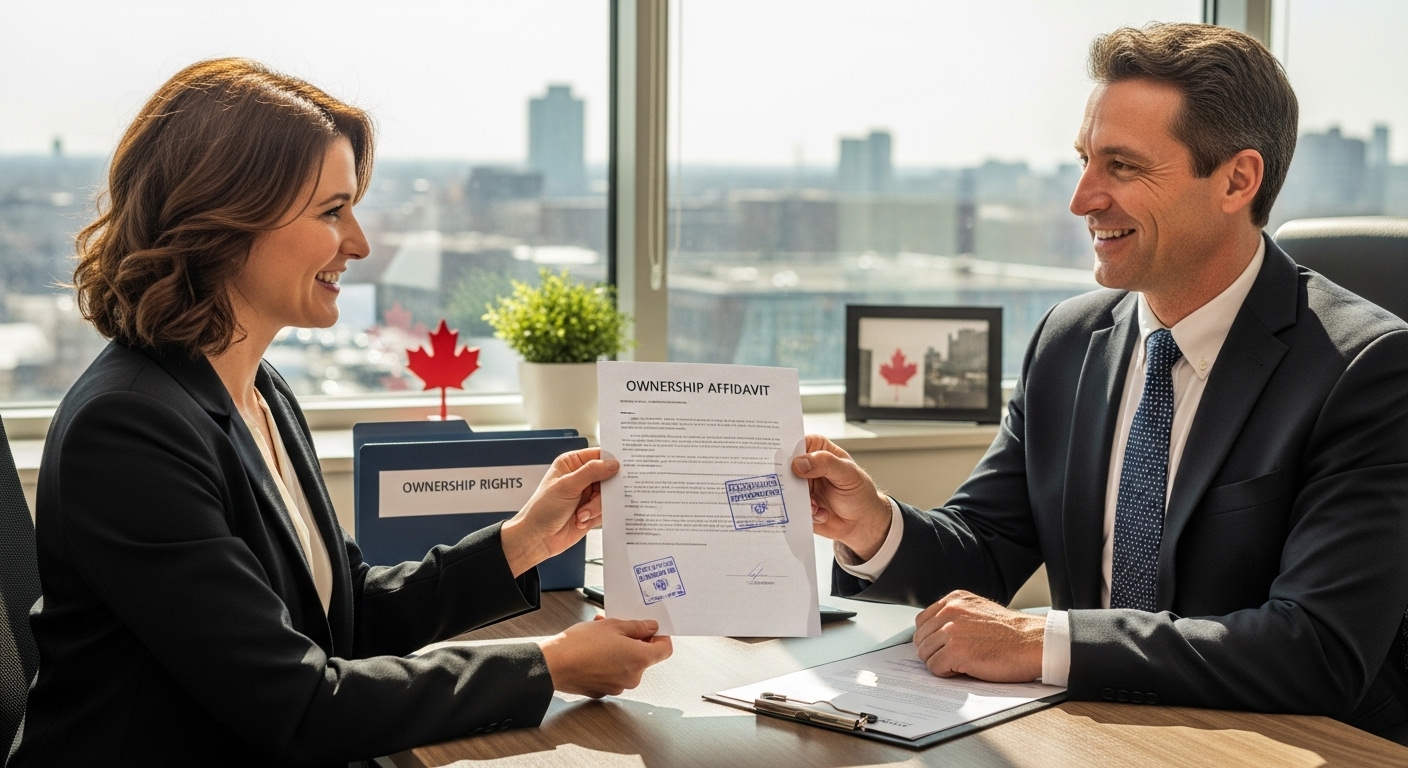 ownership affidavit business Ontario