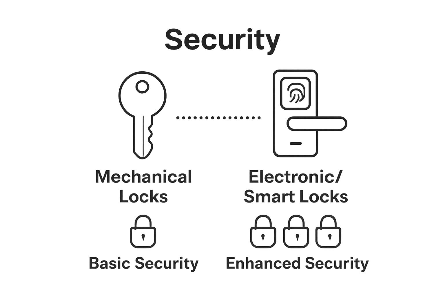 Mechanical vs smart locks comparison for home security