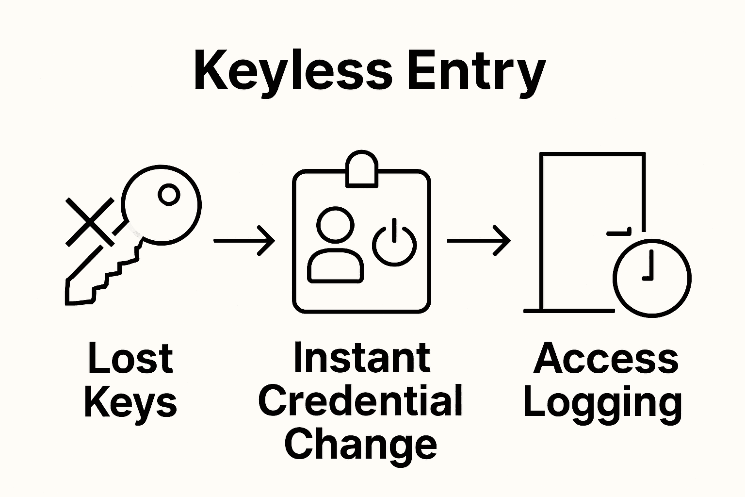 Infographic showing keyless entry security vs traditional keys