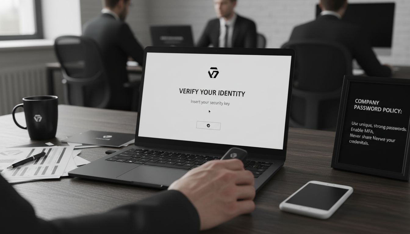 authentication office scene