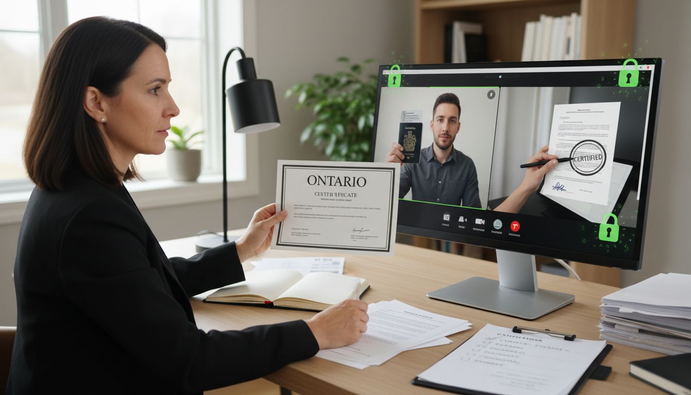 online affidavit notarization Ontario