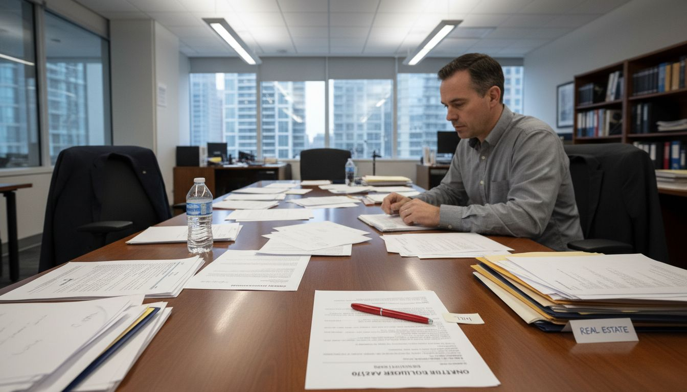 Notary reviewing ineligible Ontario documents