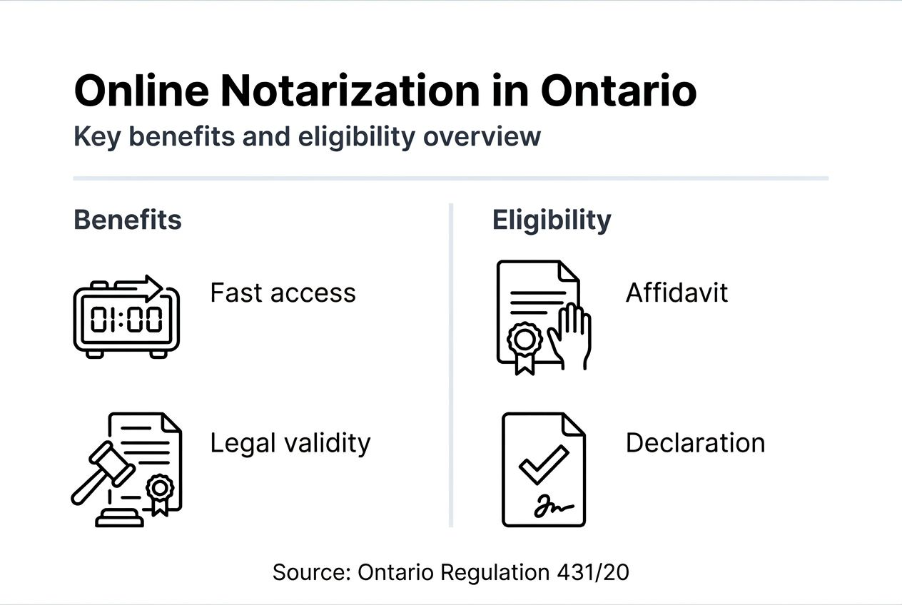 Infographic summarizes online notarization benefits