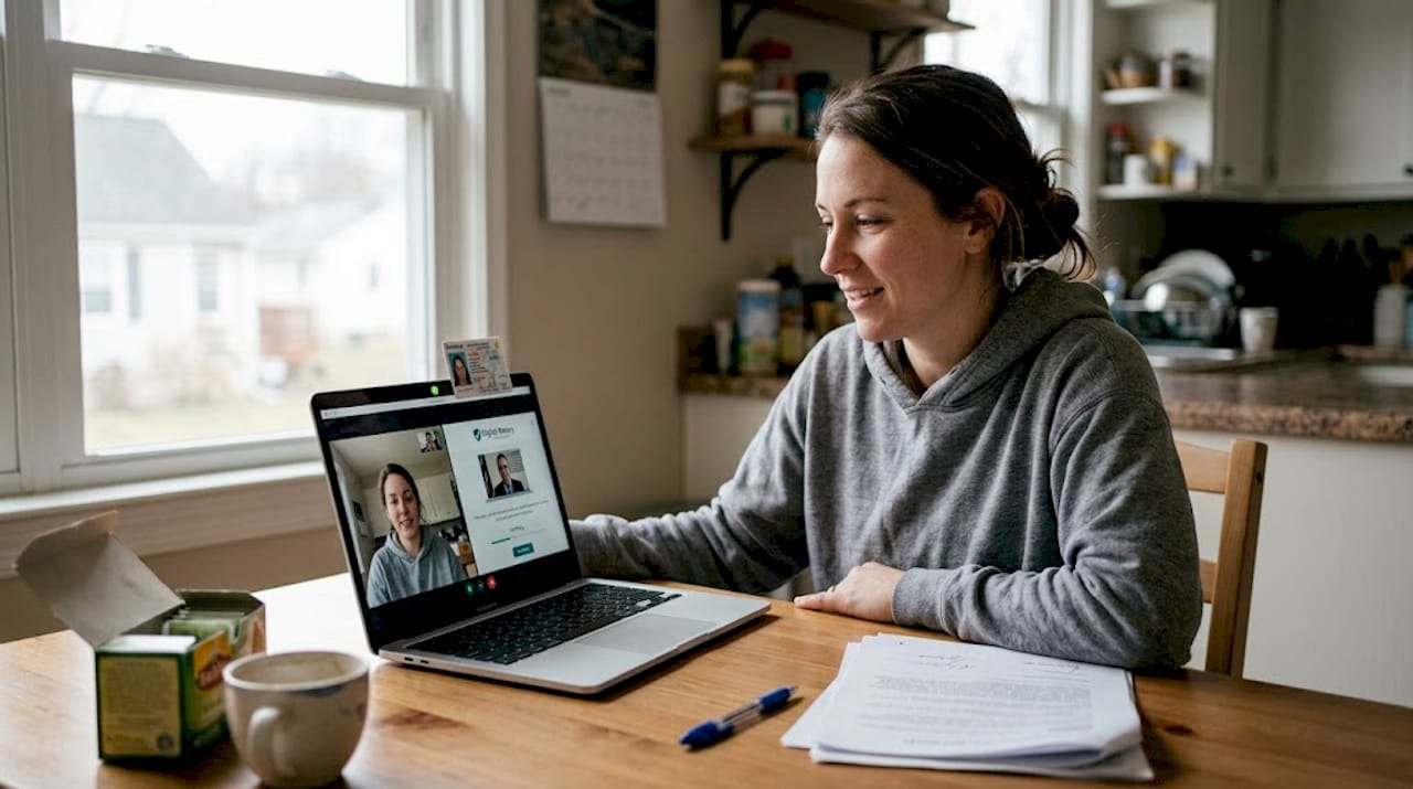 Person joining secure digital notary session