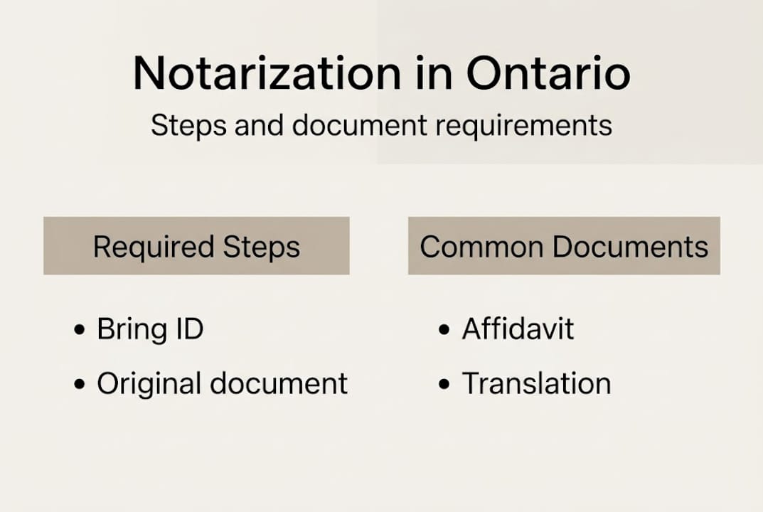 Ont Process Ontario notarization process explained for residents and businesses ...