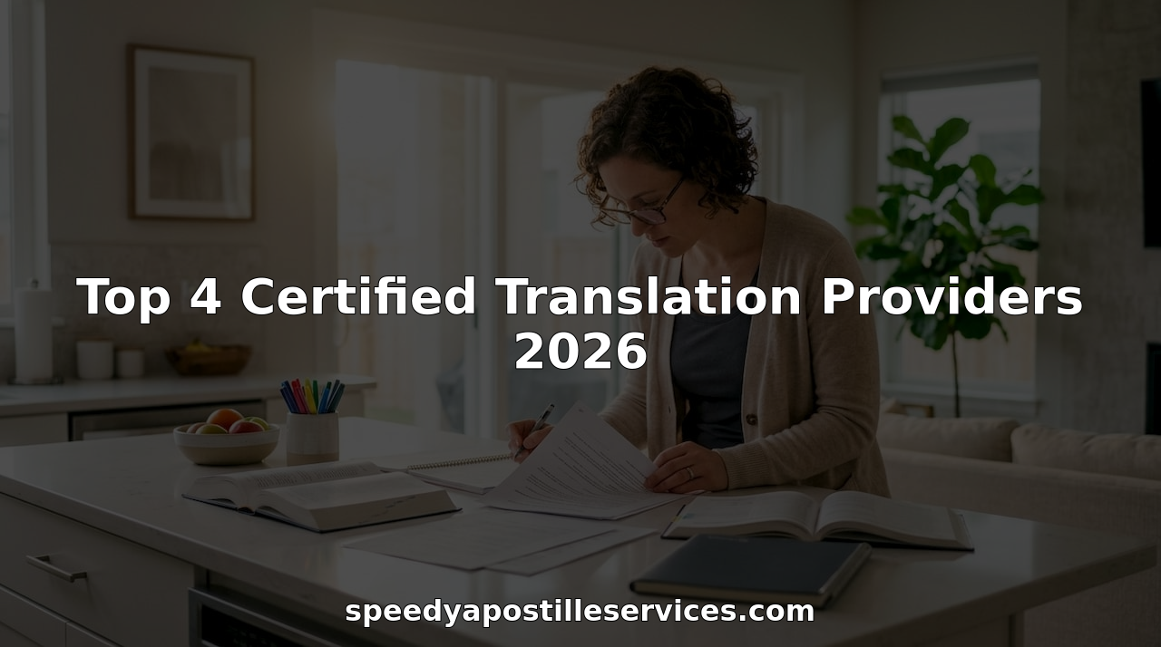 Top 4 Certified Translation Providers 2026