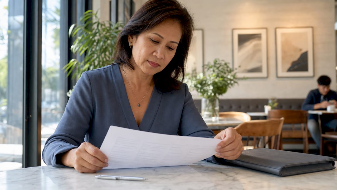 Hands signing notarized Power of Attorney document