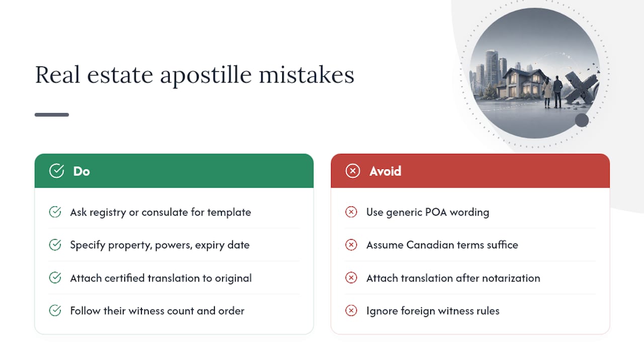 What Mistakes Trip Up Real Estate Apostille Applications? — overview diagram