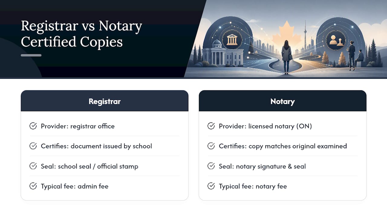 Getting Notarization or a Certified True Copy Before Apostille — overview diagram