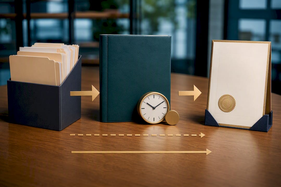 Illustrated apostille timing and fee stages