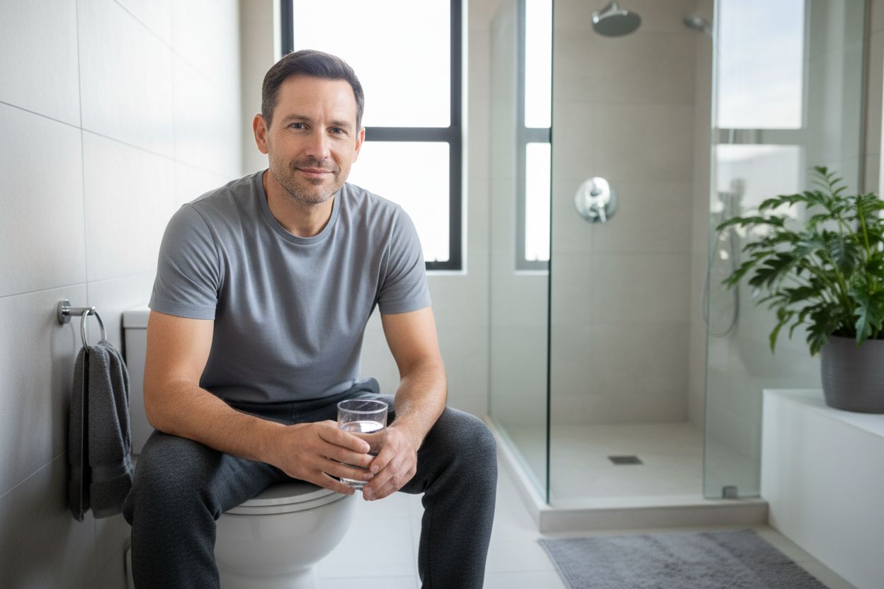 badezimmer wassertrinken verdauung