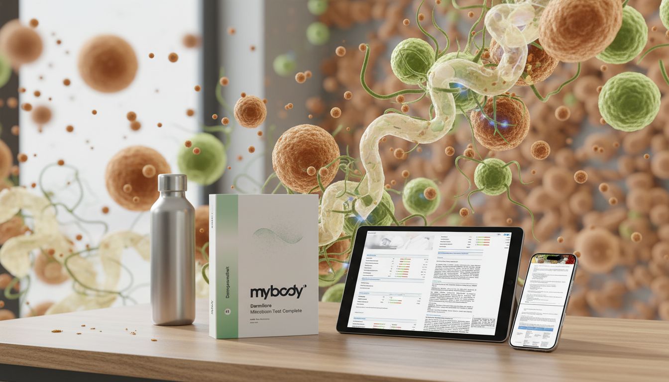 Darmbakterien und Immunzellen im menschlichen Darm