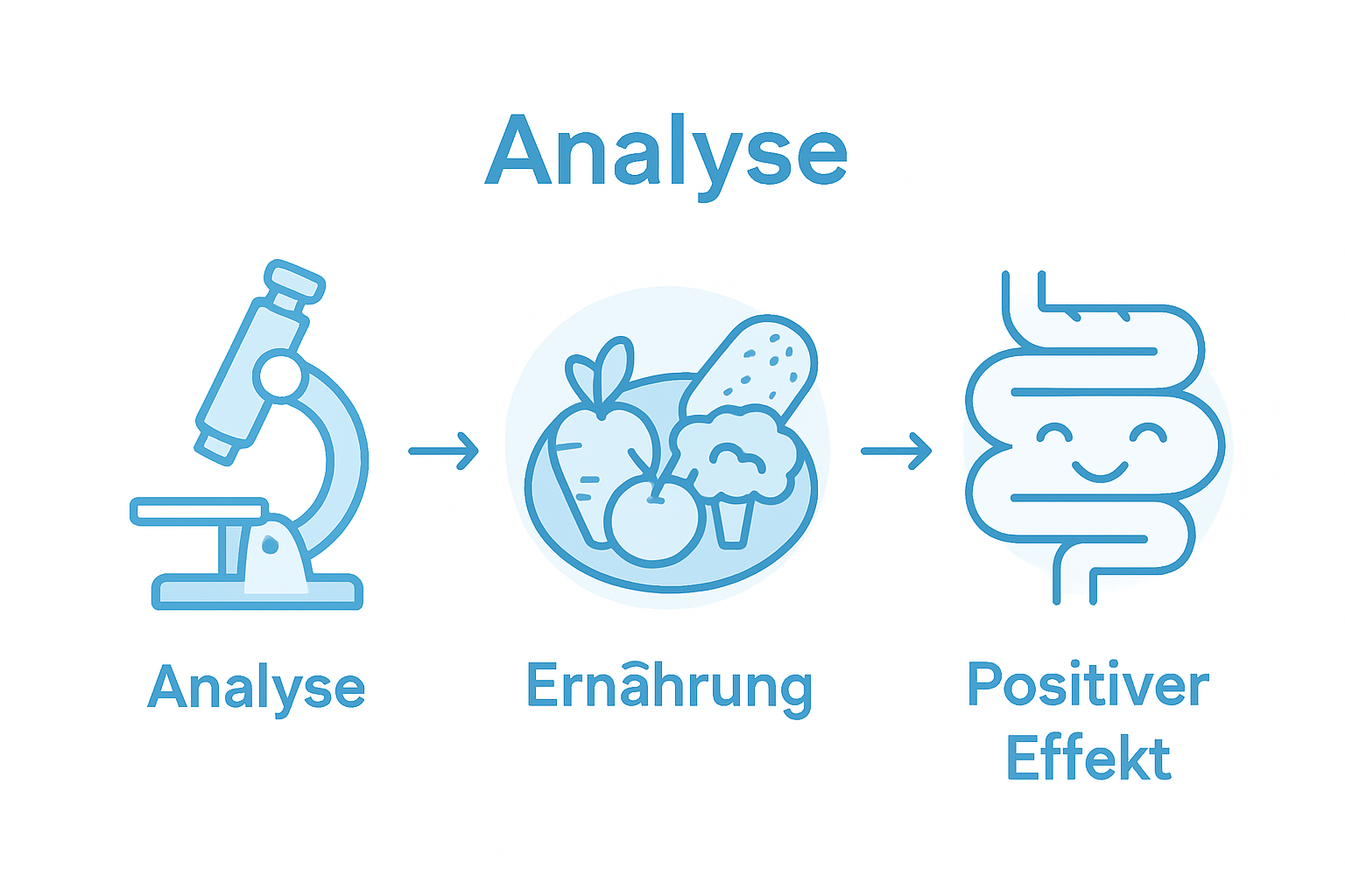Infographic healthy gut flora steps