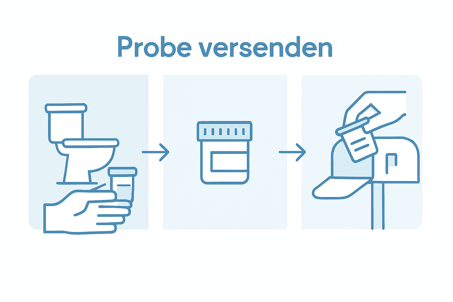 Schritt-für-Schritt-Anleitung: So funktioniert der Stuhltest für zuhause – anschaulich erklärt in einer Infografik